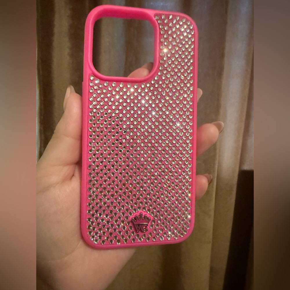 Velvet Caviar Pink Caviar Crystals Iphone 16 pro case
